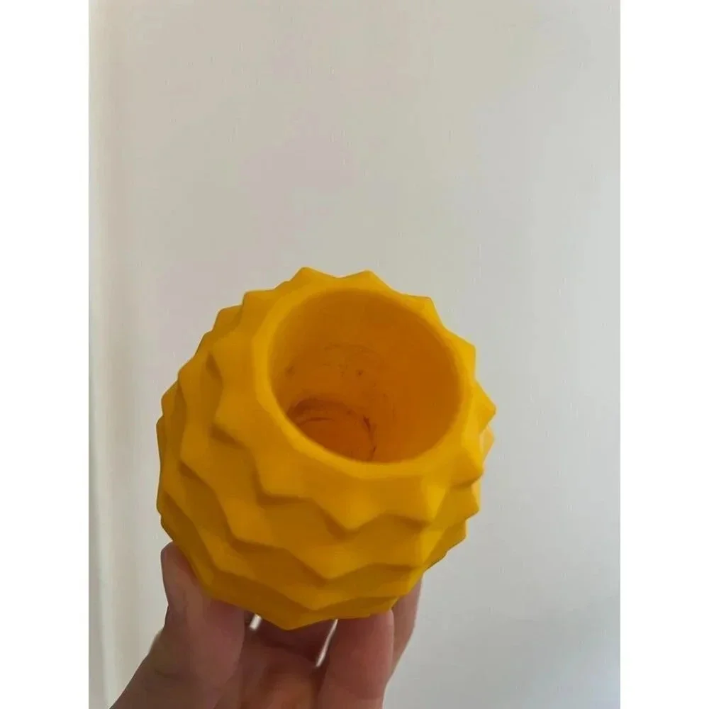 Print a Pot Yellow Small Plant Holder 3d Printed